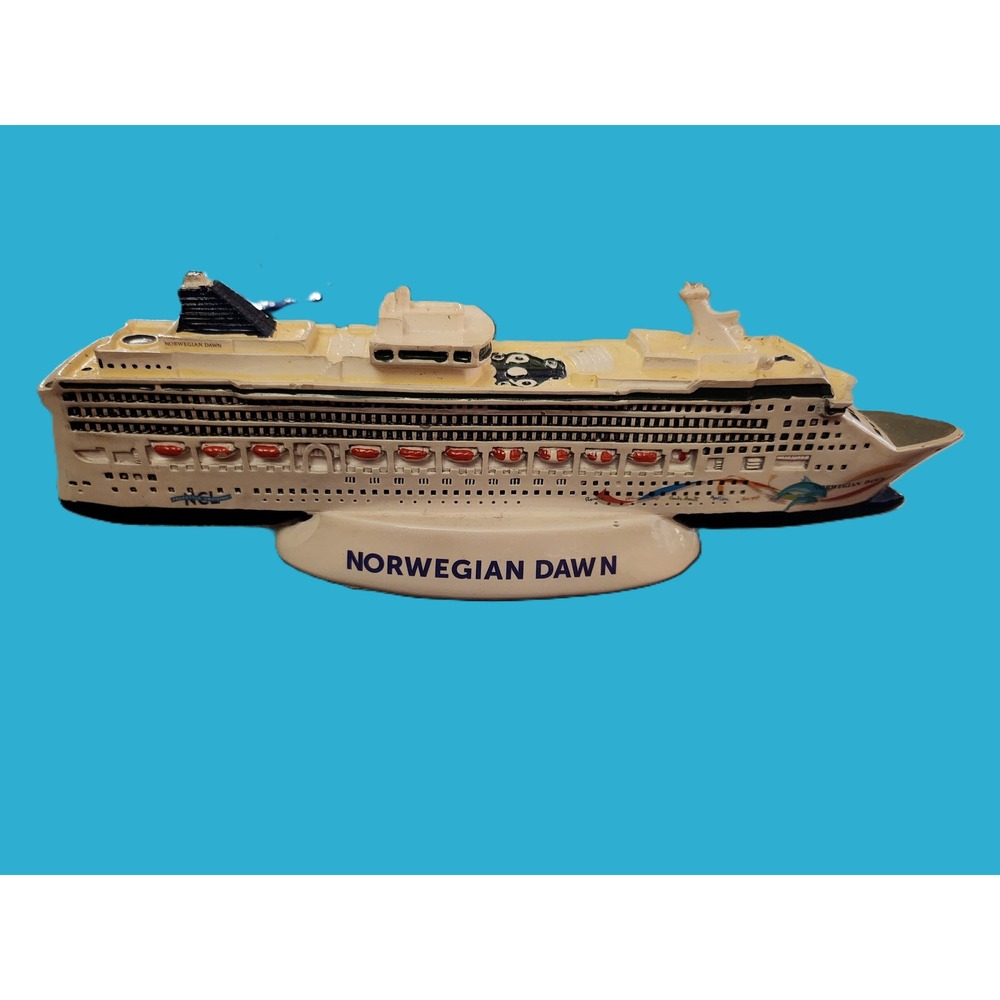 NCL Norwegian Dawn Cruise Ship Resin Miniature Model Souvenir Figurine